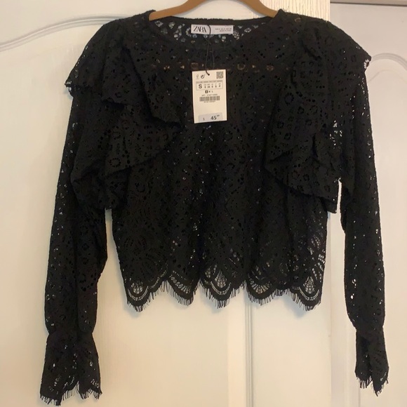 Zara size small black long sleeve NWT - Picture 1 of 3